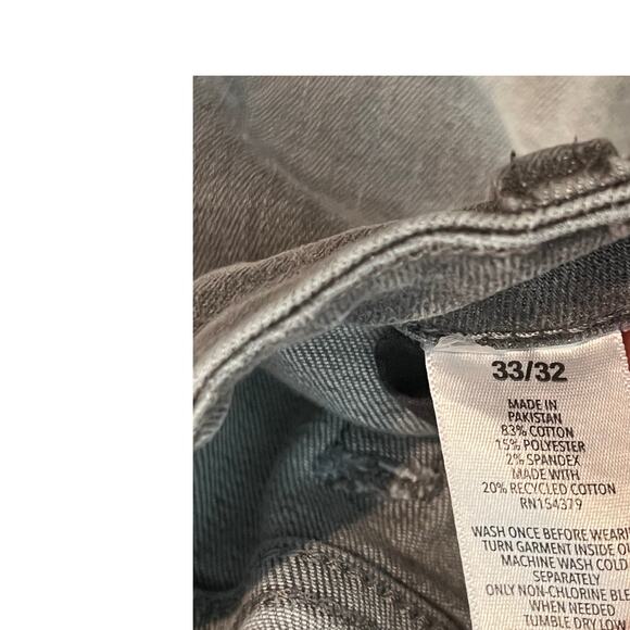 Aeropostale Skinny Gray Distressed Jeans Mens 33x32 - Picture 4 of 4